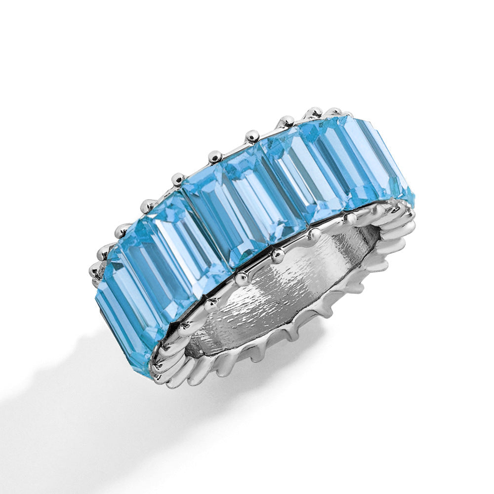 Naya – Bague géométrique moderne en alliage coloré