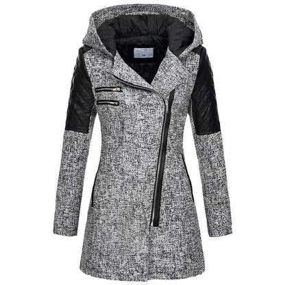 Lina - Manteau gothique hiver à capuche