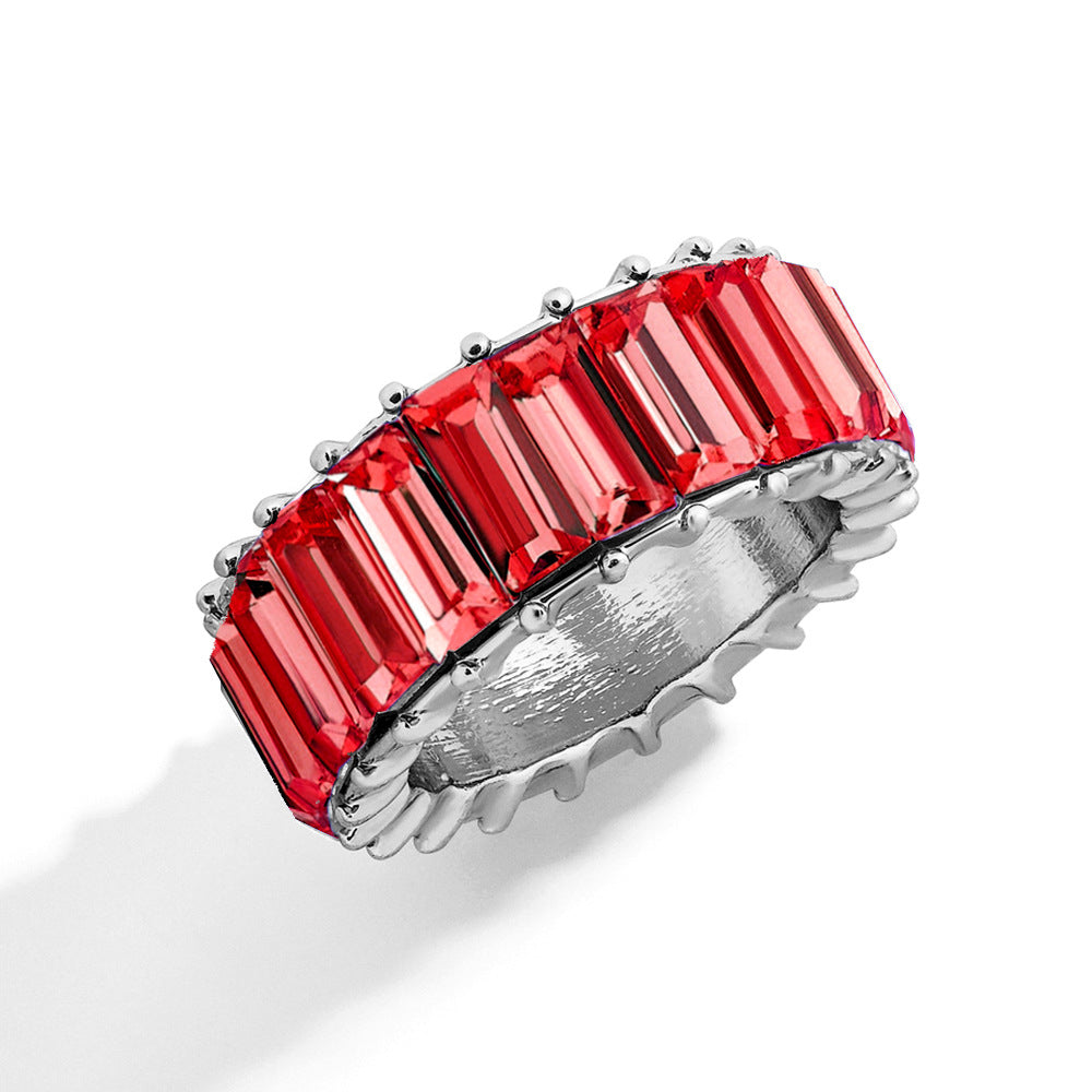 Naya – Bague géométrique moderne en alliage coloré