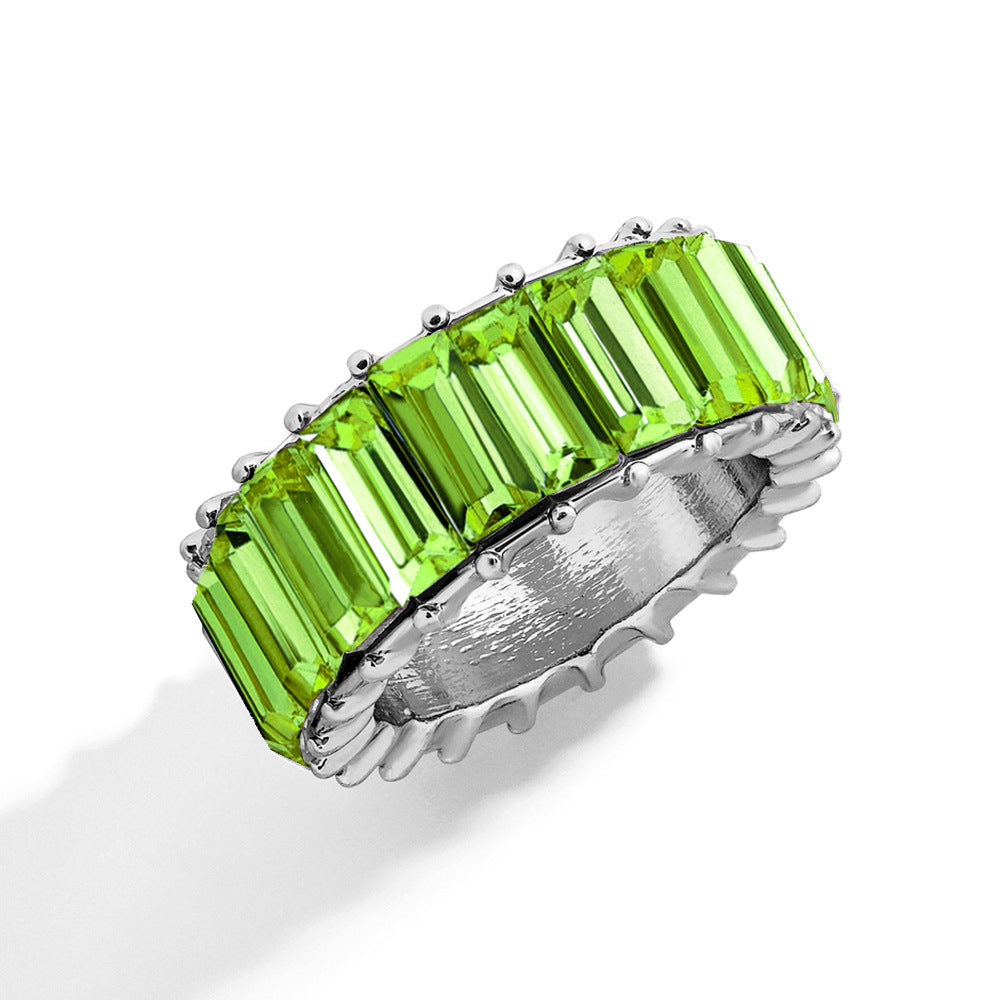 Naya – Bague géométrique moderne en alliage coloré