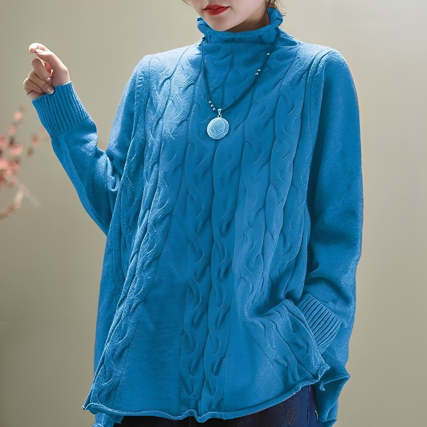 Carla - Casual turtleneck sweater for women