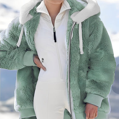 Regan - Manteau en polaire chaud style ample pour femmes