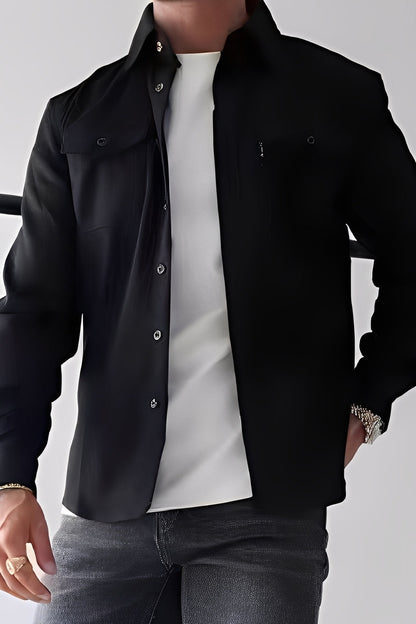 David - Chemise décontractée pour hommes avec poches