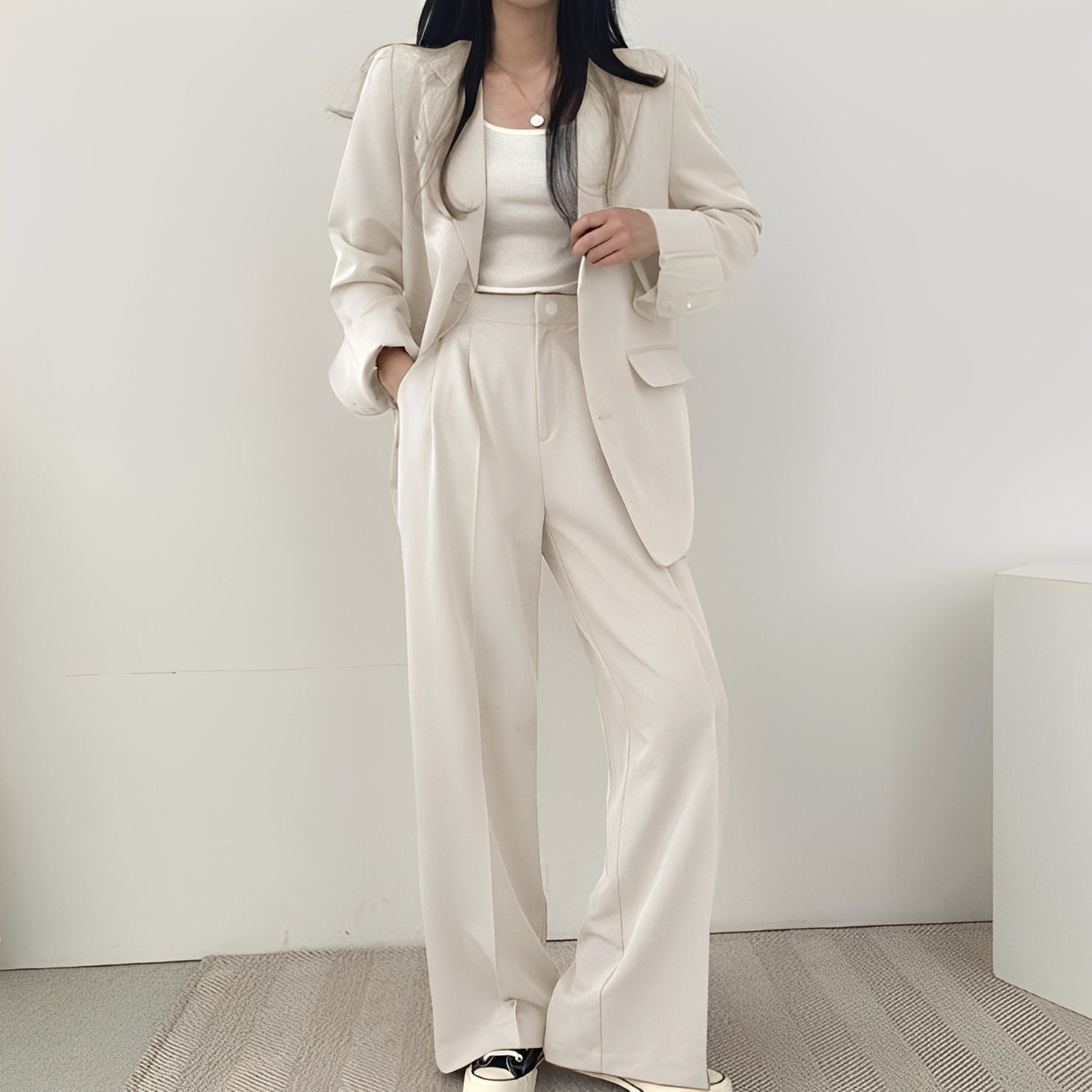 Meghan - Ensemble élégant en tweed pour femmes