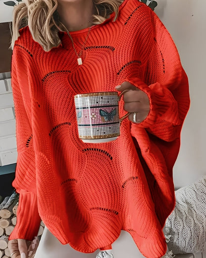 Kassandra - Pull féminin chic avec détails découpés