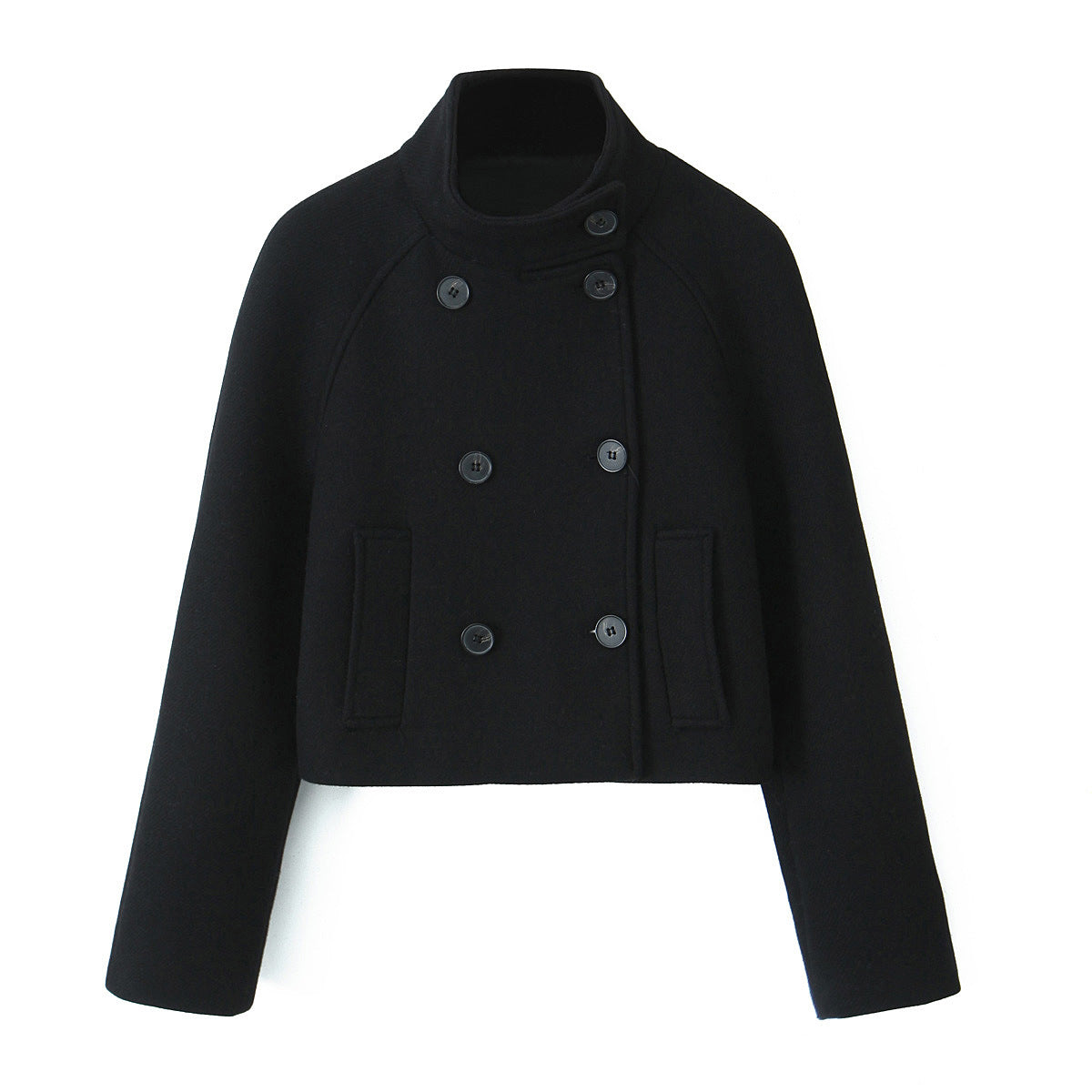 Keeley - Veste courte avec col haut et boutons pour femmes