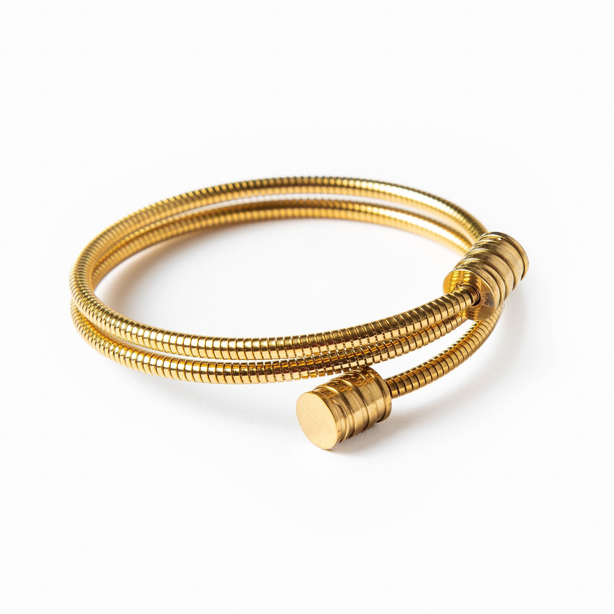 Angie – Bracelet avec design tordu en or