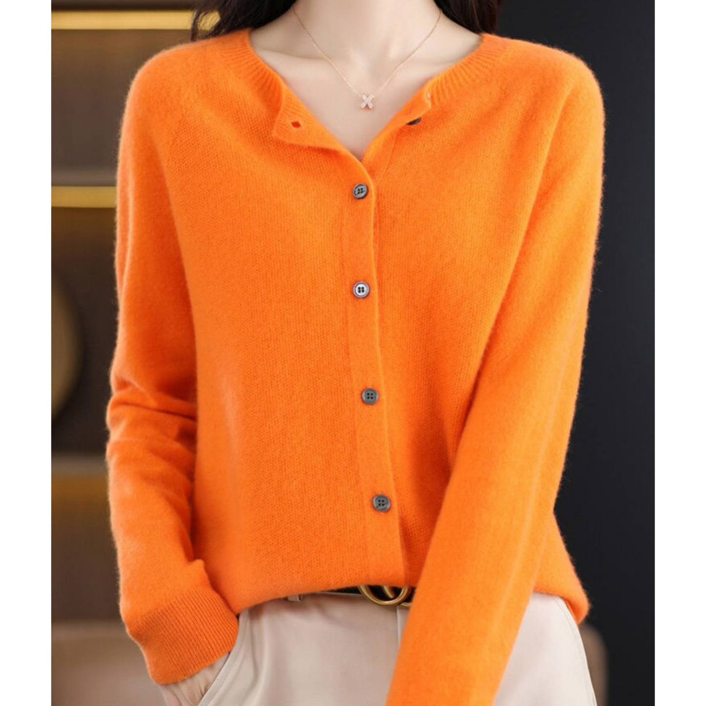 Ina - Pull col rond en cachemire