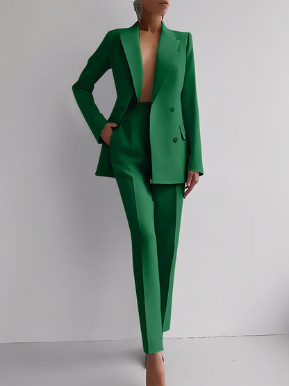 Nydia - Ensemble blazer et pantalon slim-fit pour femmes