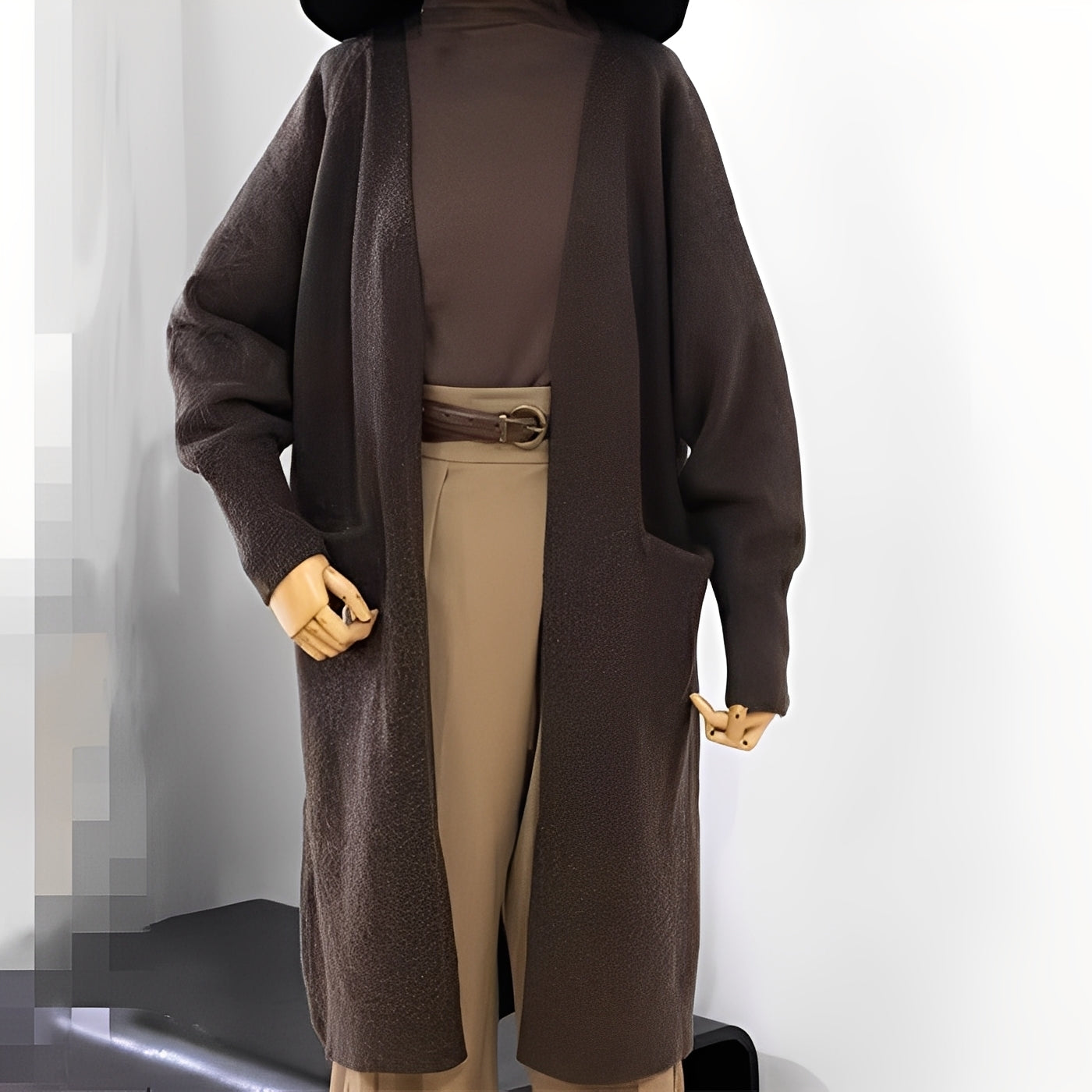 Claudie - Cardigan long classique pour femme