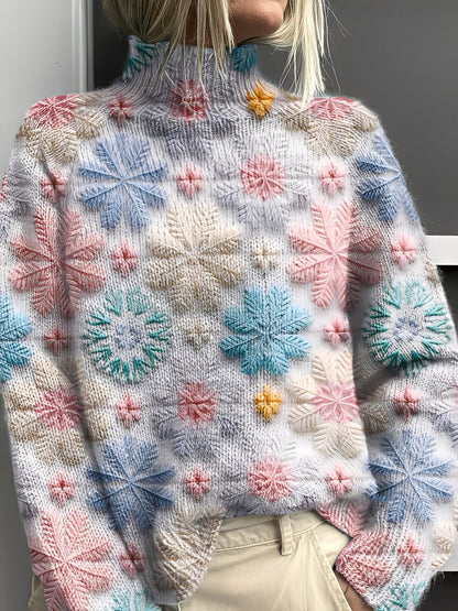 Amy - Pull femme élégant à col roulé