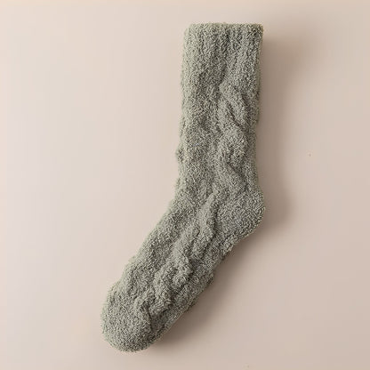 Neely - Chaussettes unisexes en polaire de velours chaudes