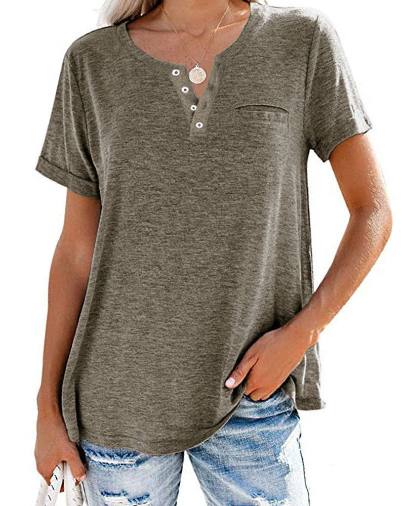 Élodie – Chemise Femme à Manches Courtes