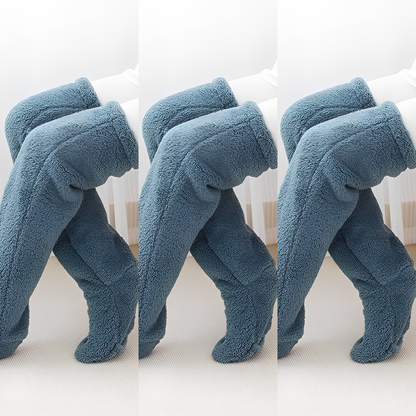 Camellia - Chaussettes longues et chaudes pour l'hiver pour femmes