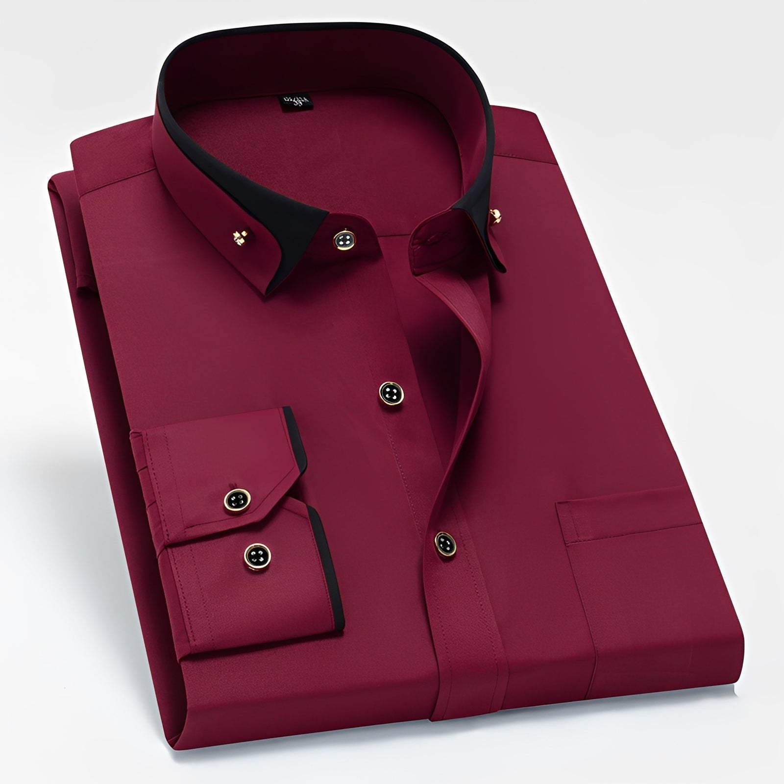 Glindel - Chemise homme classique à manches longues