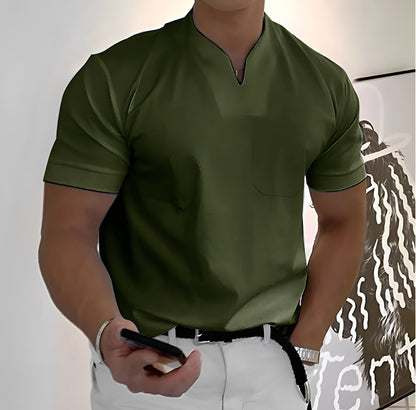 Dylan - Chemise ajustée à manches courtes pour homme