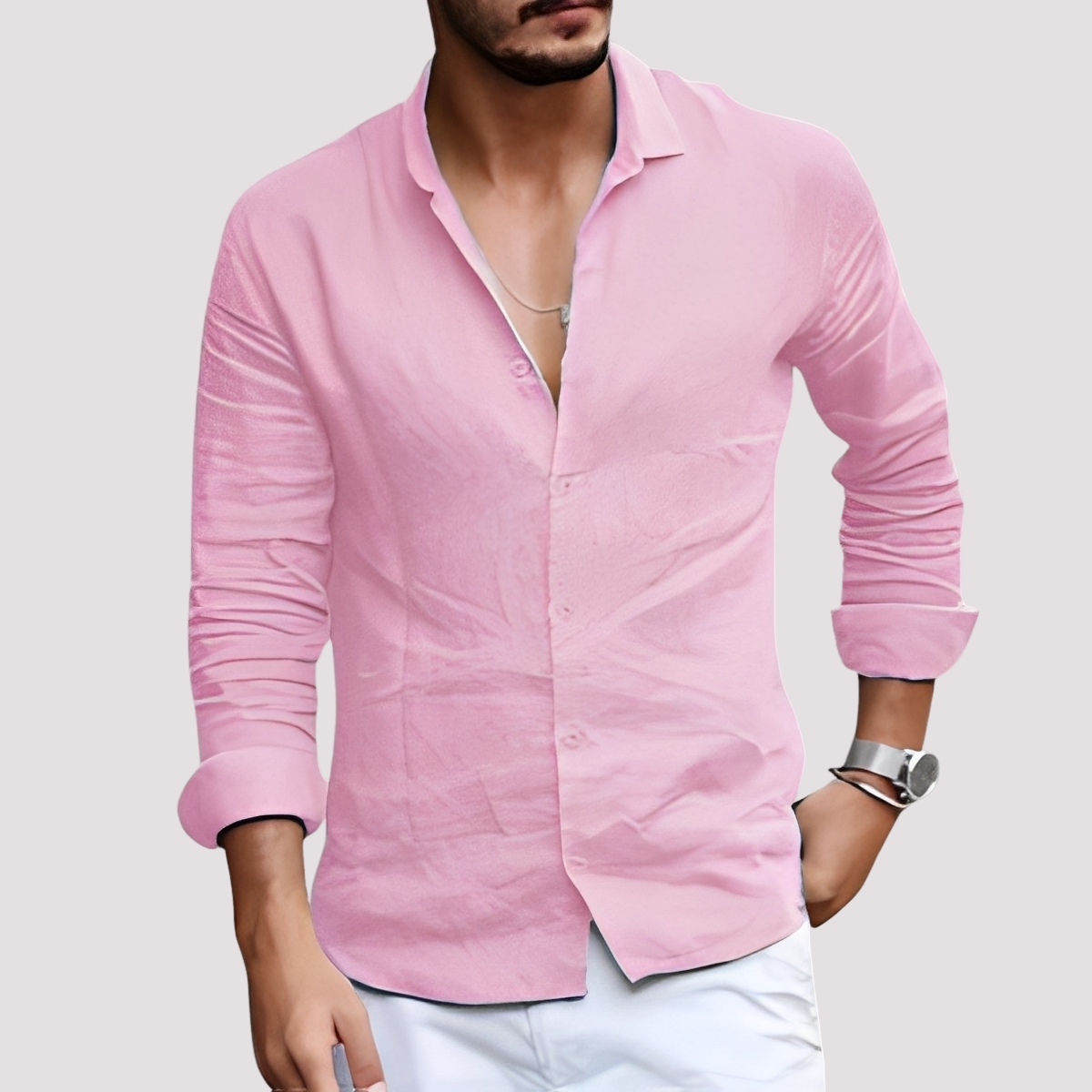 Dale – Chemise à manches longues pour hommes – Décontracté et décontracté
