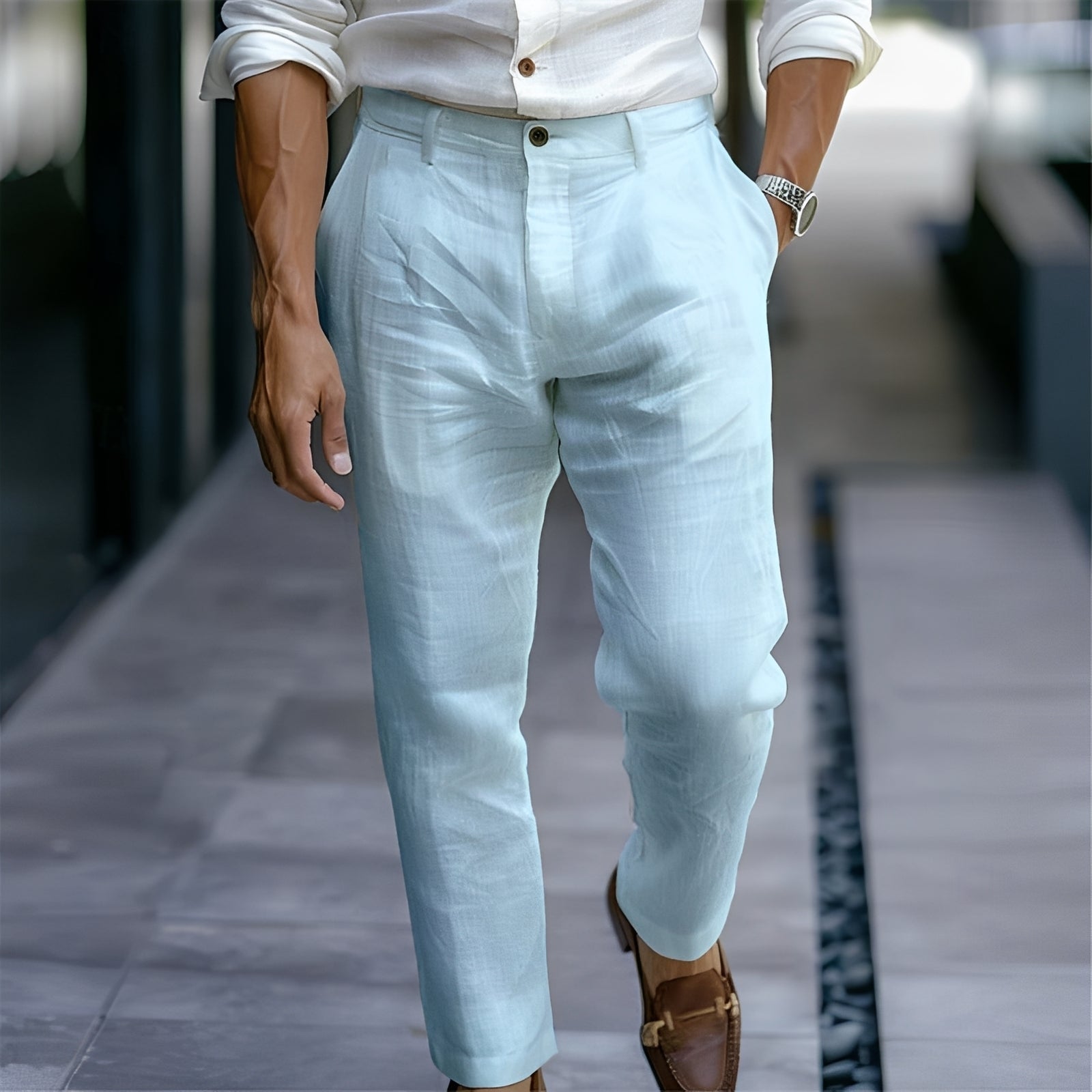 Russell - Pantalon confortable et ample pour hommes