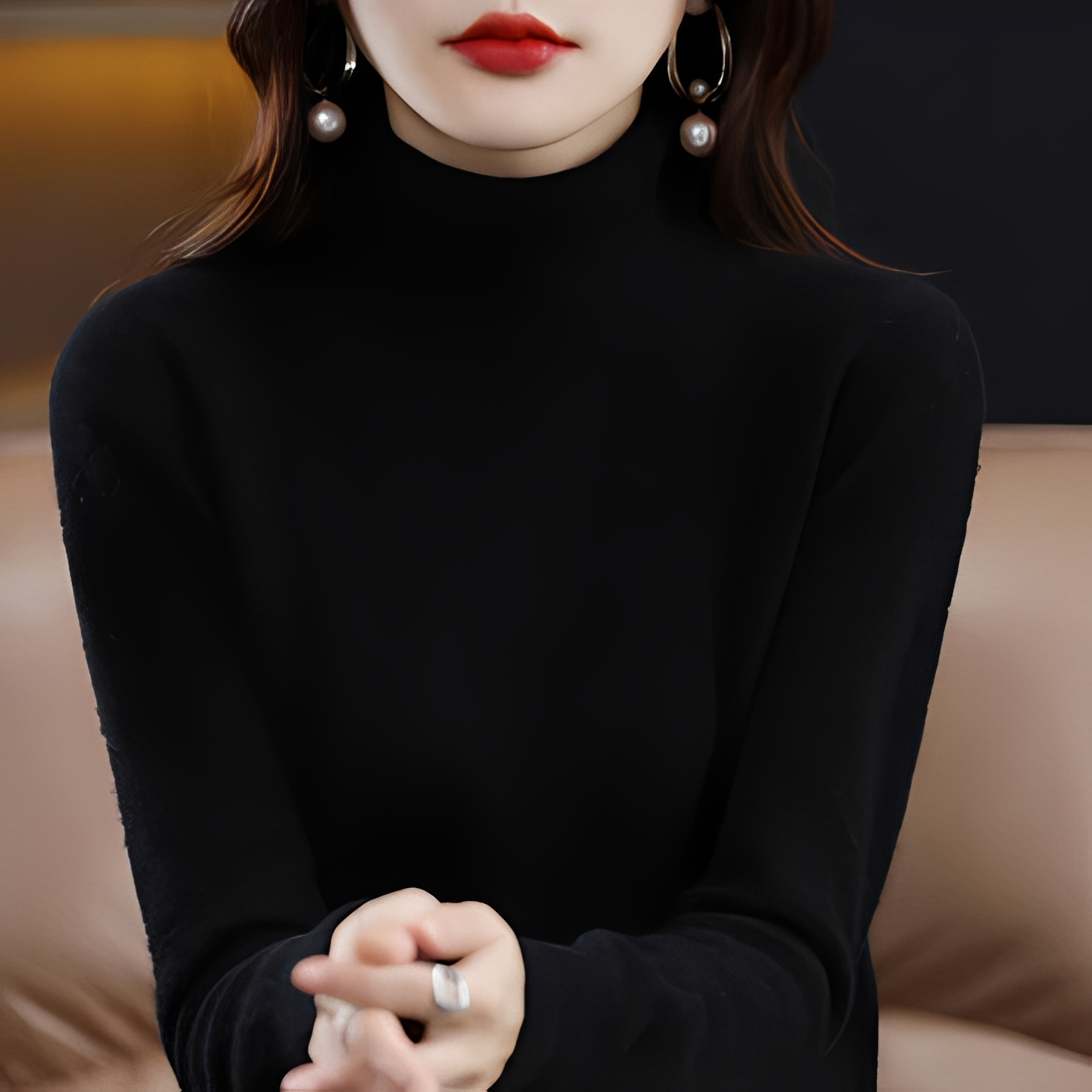 Katerly - Winterpullover mit Rollkragen für Damen