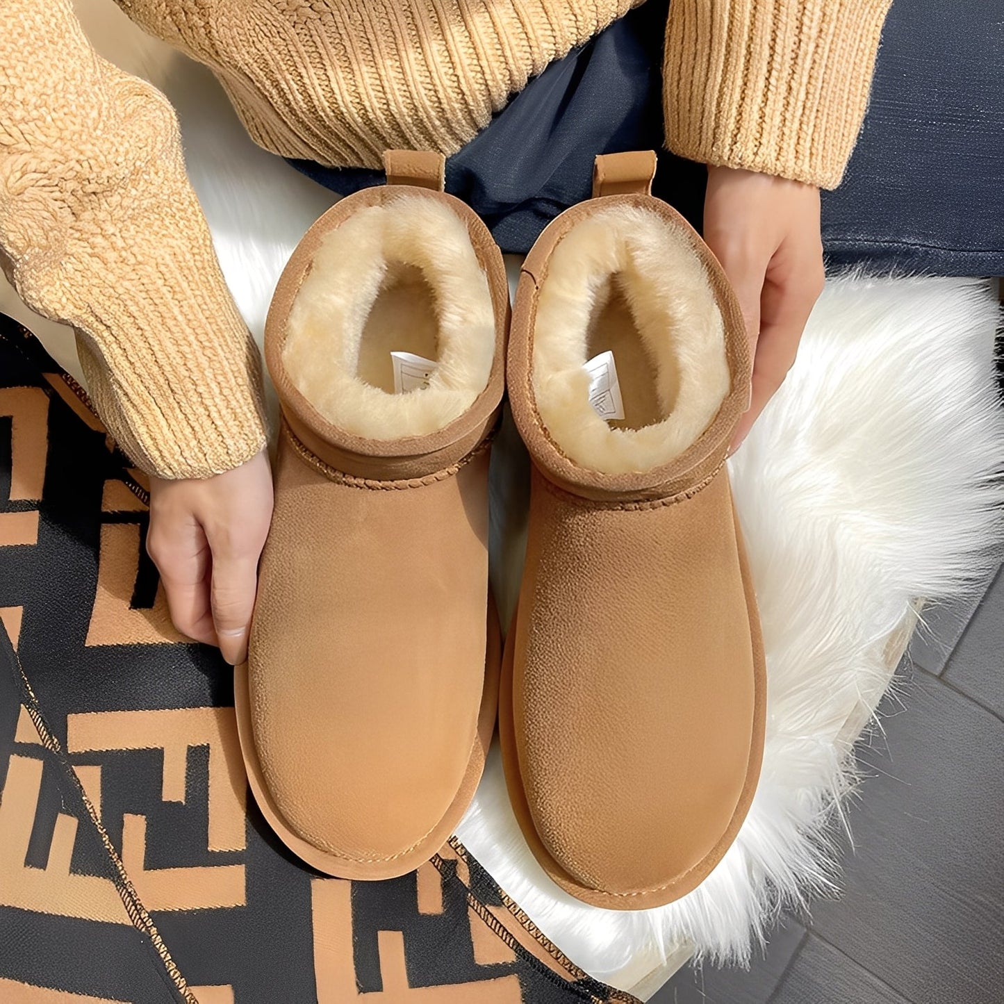 Rozanne - Petites Bottes Hivernales Décontractées pour Femmes