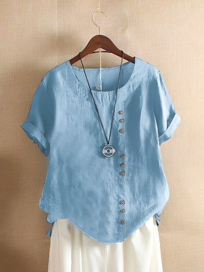 Katherine - Comfortable short-sleeved blouse for women