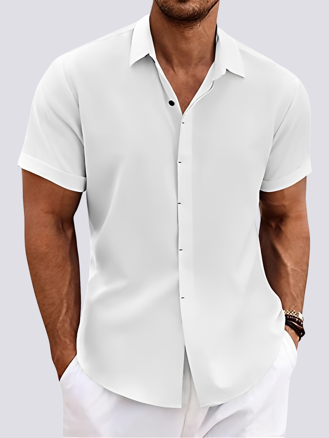 Dale - Chemise décontractée et ample pour hommes
