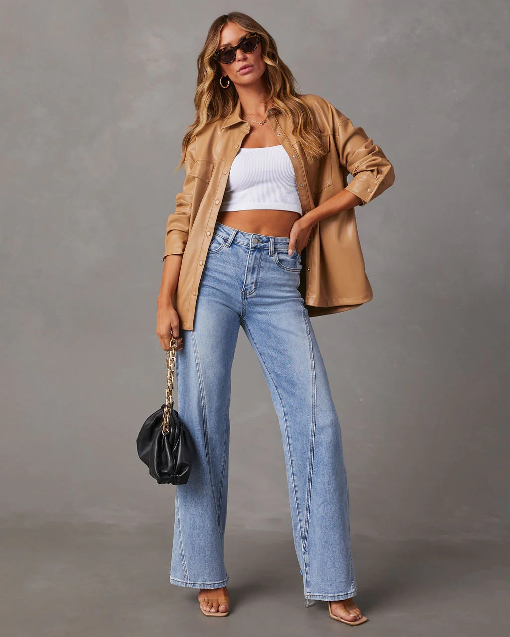 Ellen - Elegante Damenjeans mit weitem Bein