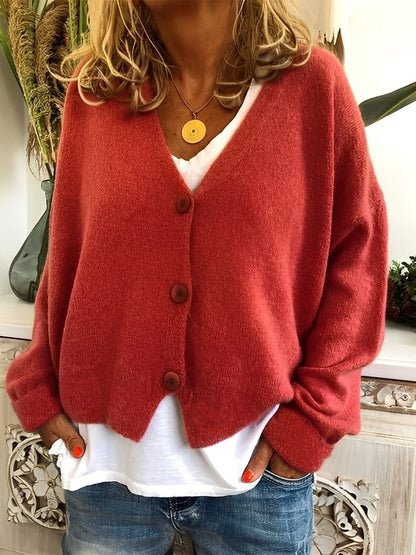 Evette - Gilet décontracté avec boutons pour femmes