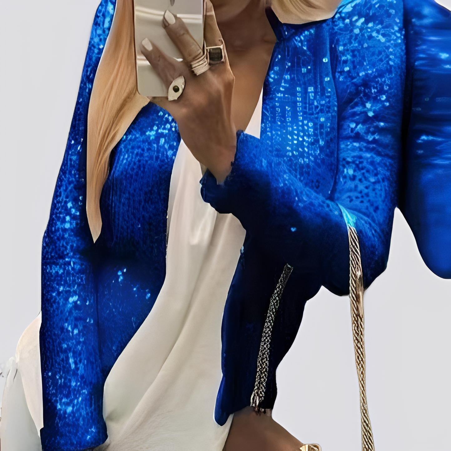 Isabelle - Elegant short jacket with sequins for women