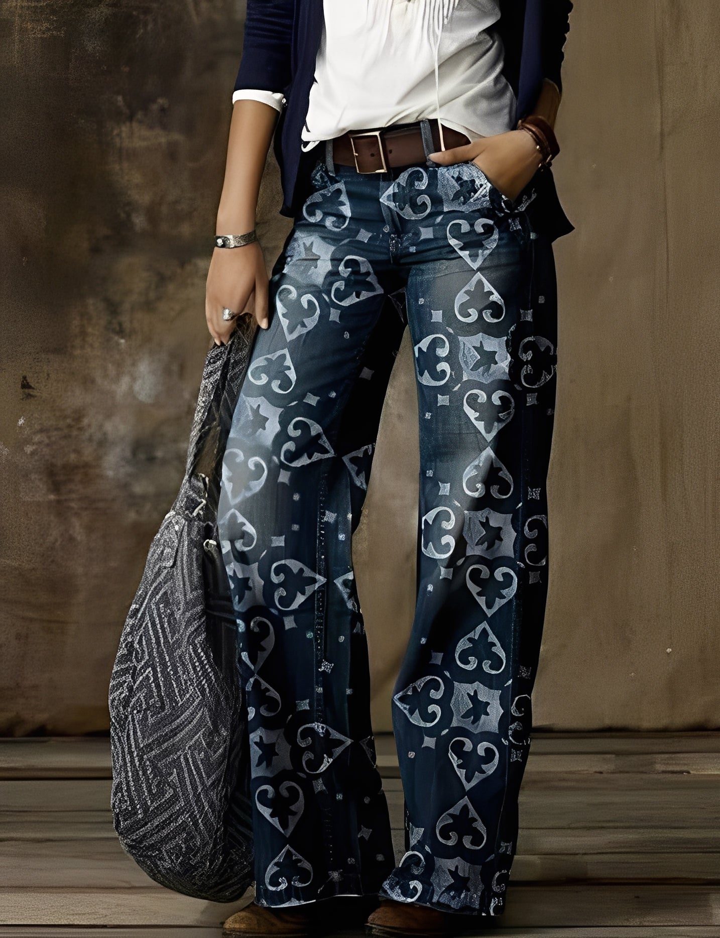 Keeley - Wide-leg jeans for women with stylish design