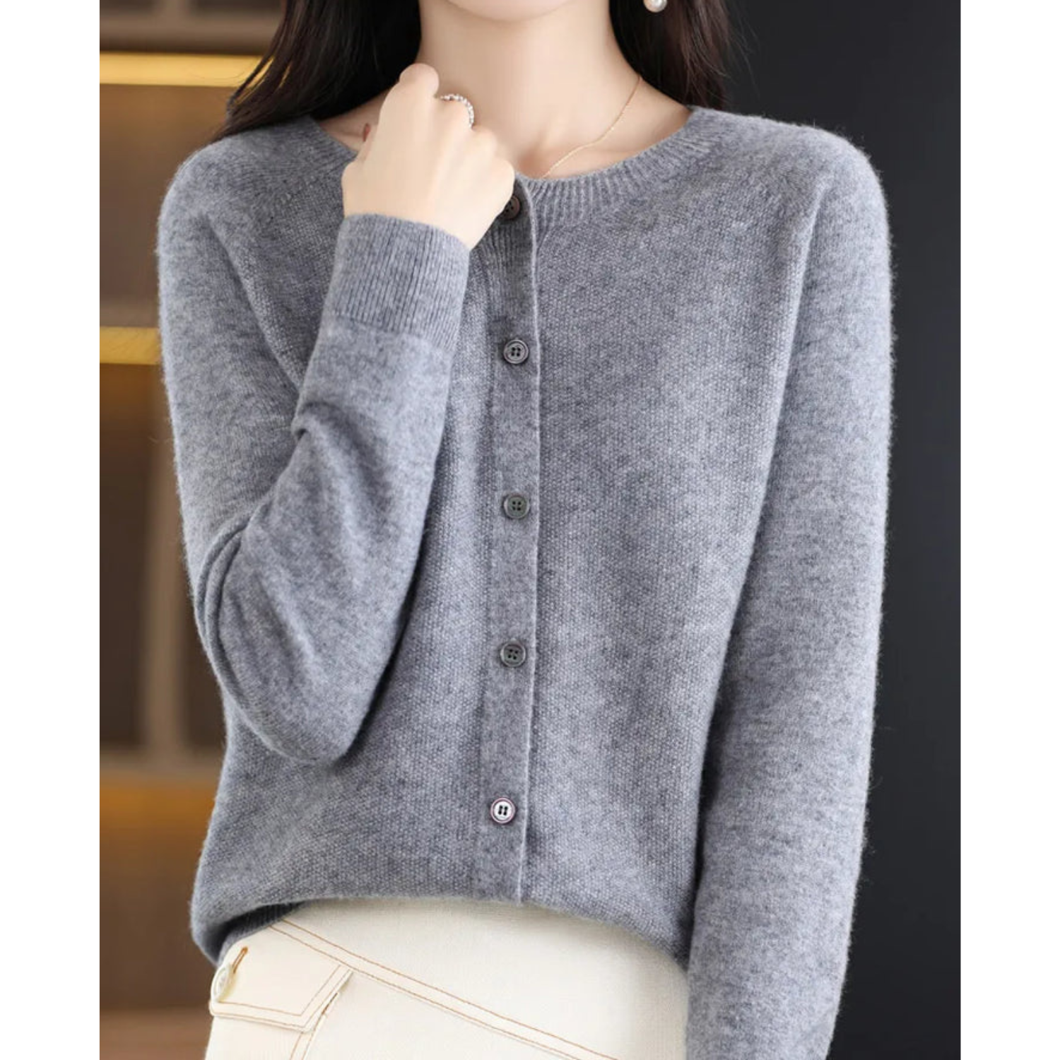 Ina – Pull à col rond pour femmes