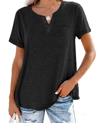 Élodie – Chemise Femme à Manches Courtes