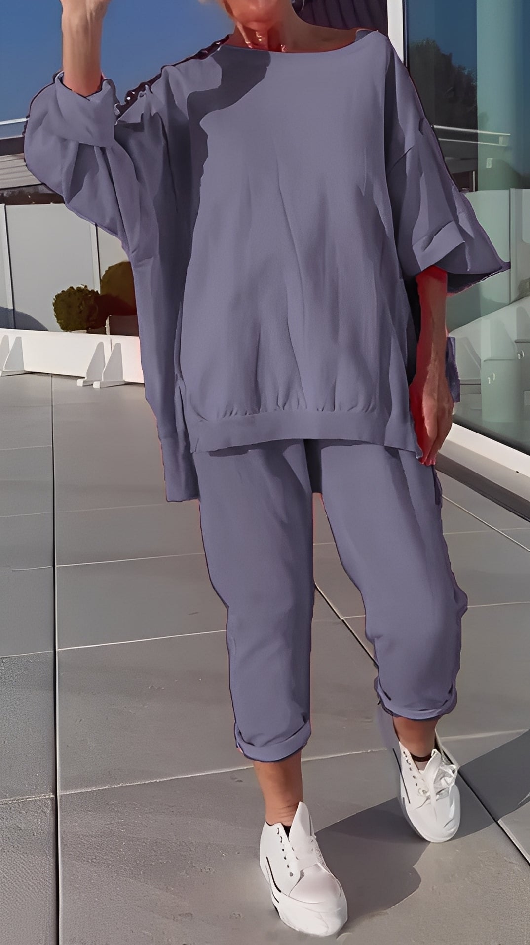 Eleanore - Tenue décontractée avec haut ample et pantalon pour femmes