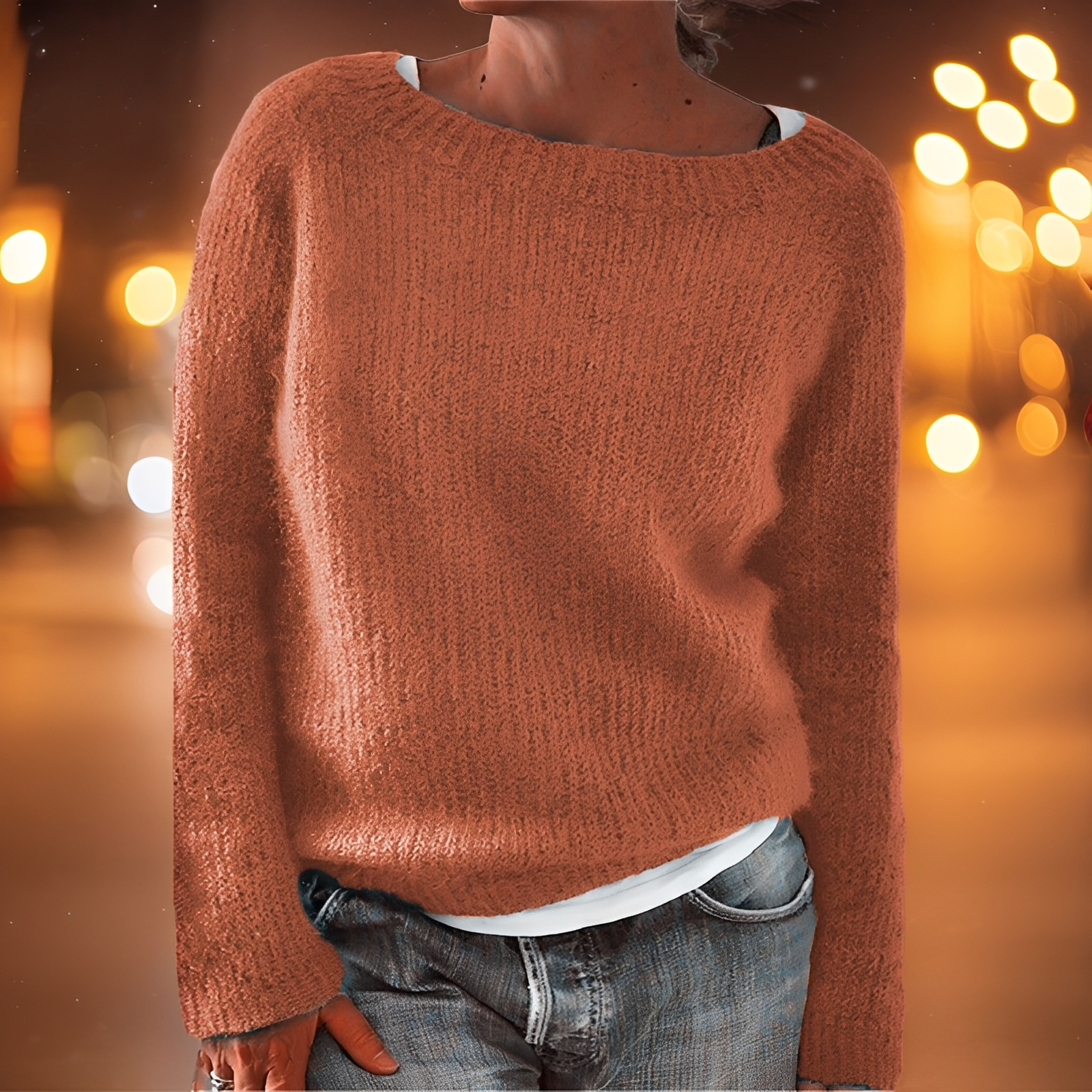 Abeeha - Pull ample pour femmes