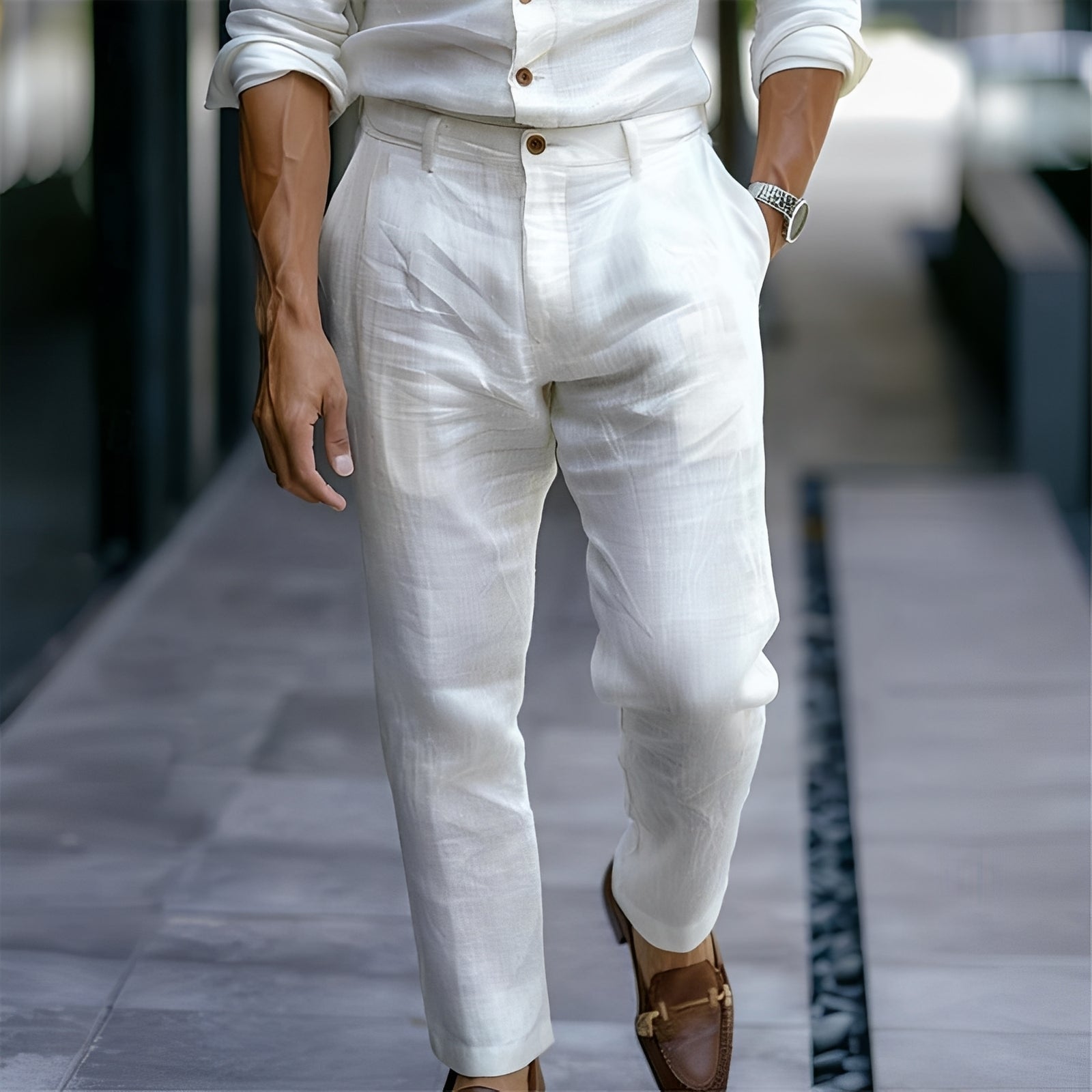 Russell - Pantalon confortable et ample pour hommes