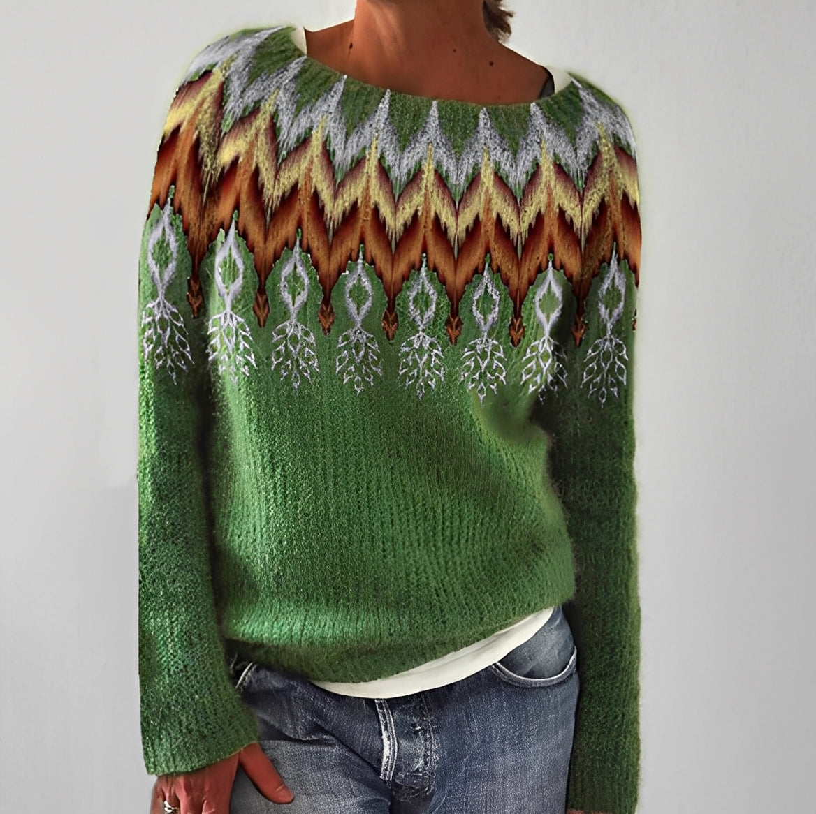 Christiana - Pull imprimé classique pour femmes
