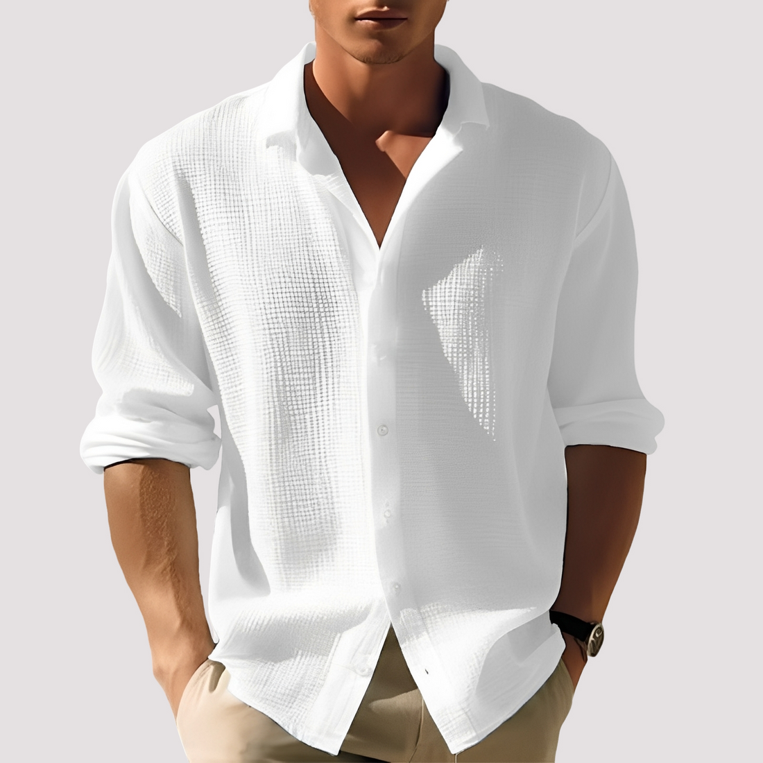 Ollie - Chemise confortable à boutons pour hommes