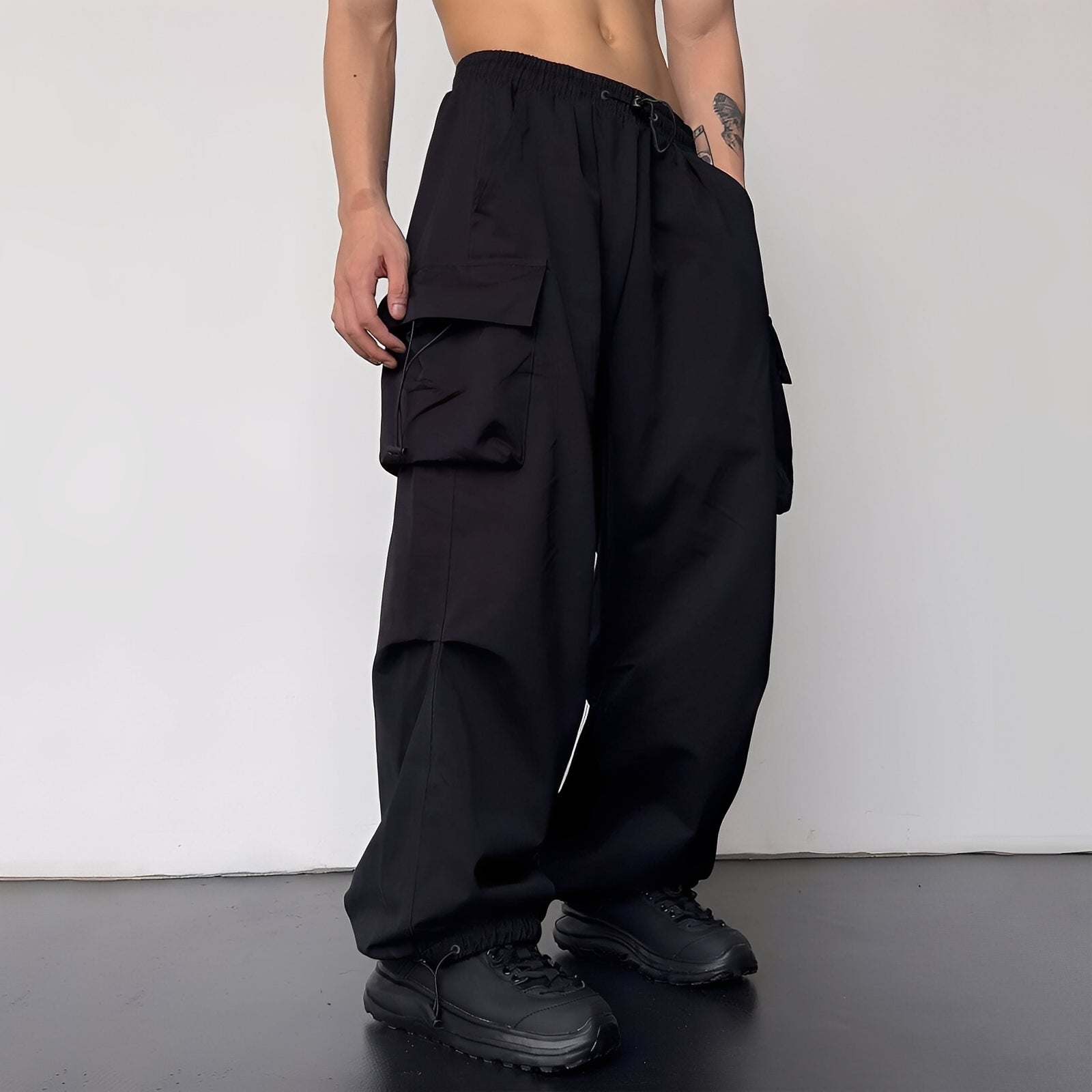 Kaleb - Pantalon cargo baggy tendance pour hommes