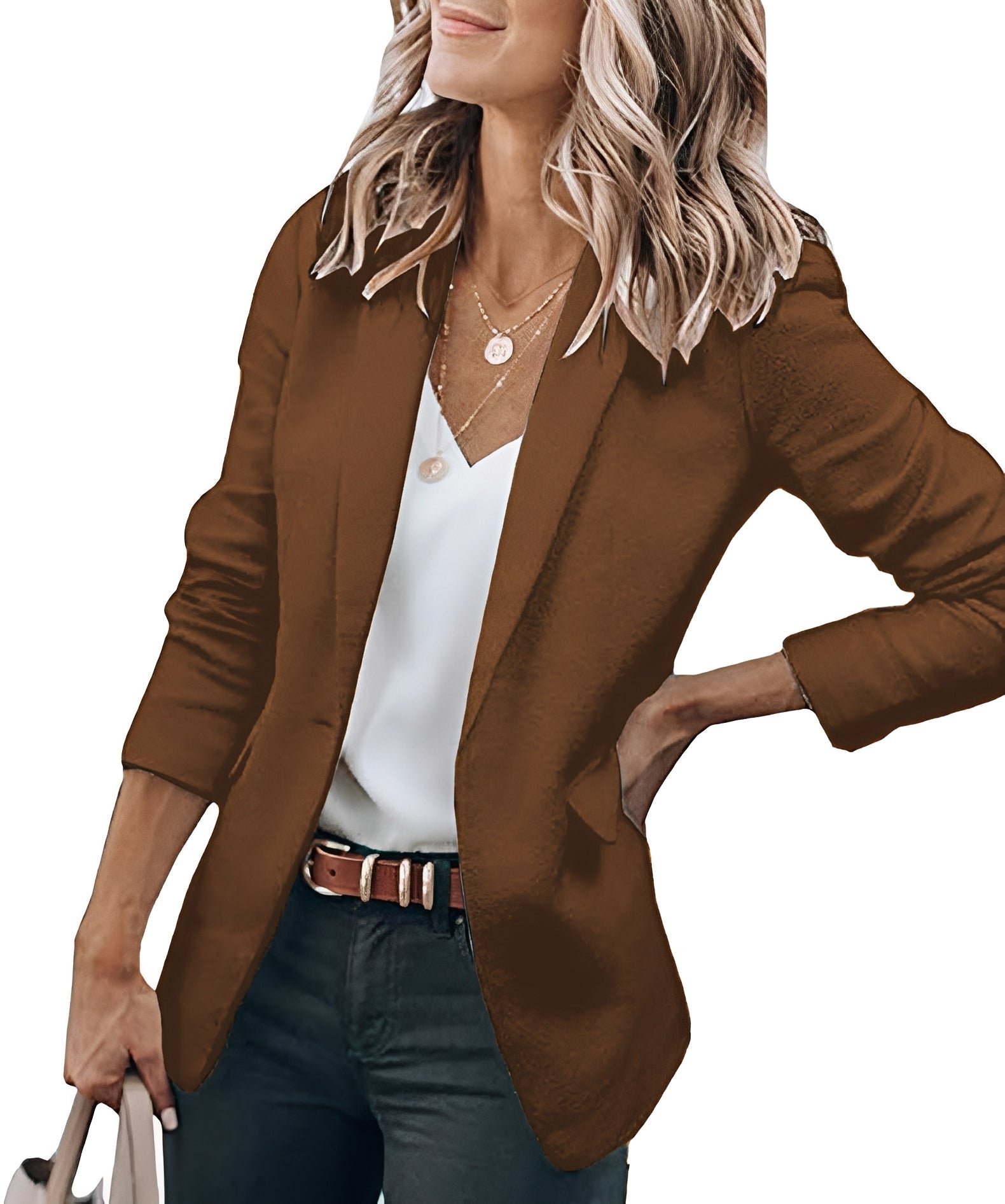 Fannia - Élégant blazer à simple boutonnage pour femmes