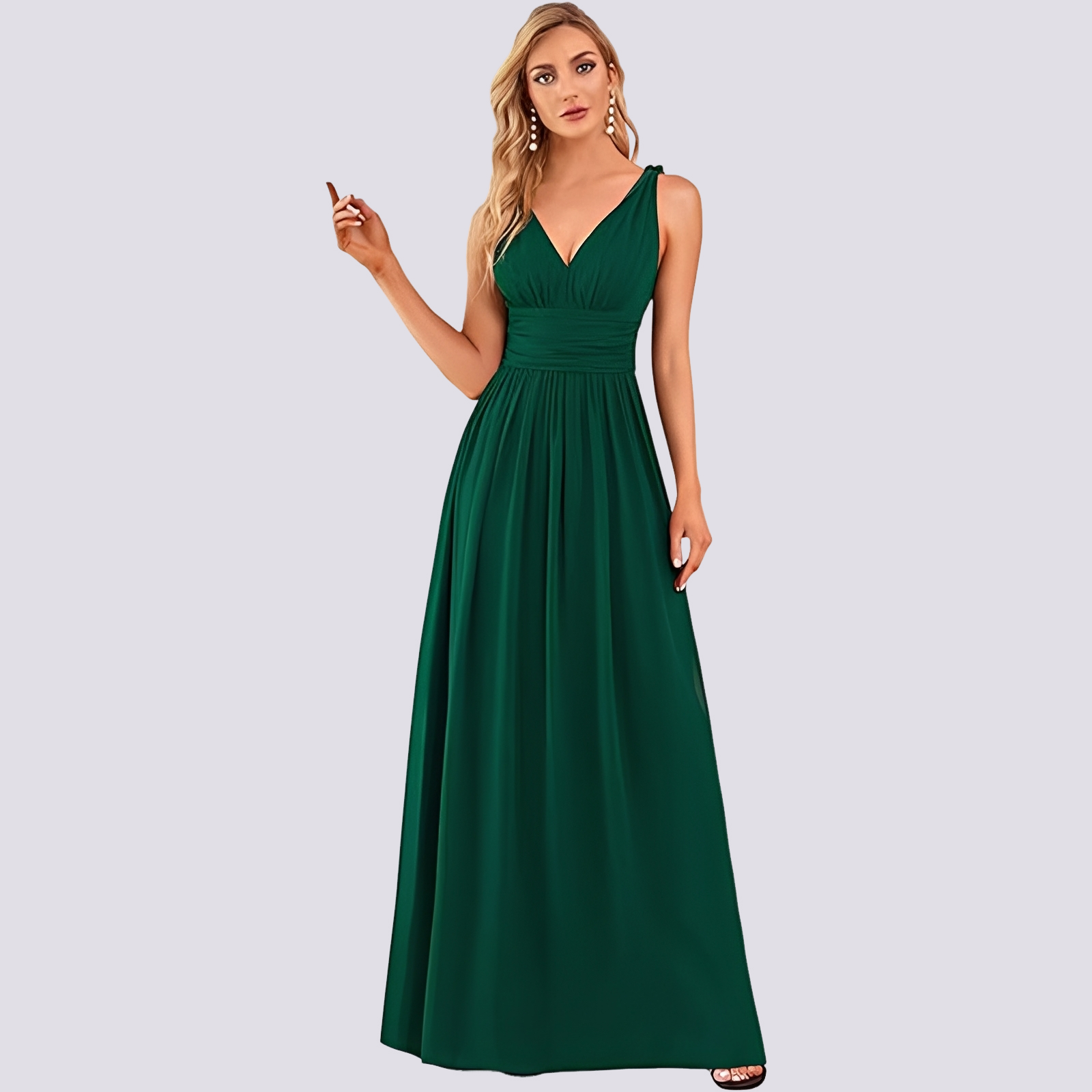 Maddie - Robe de soirée élégante sans manches pour femmes