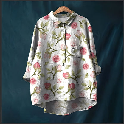 Garance - Blouse classique à manches longues pour femme