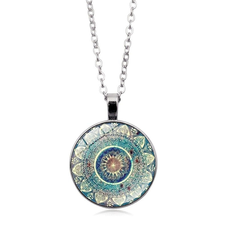 Indira – Collier d'harmonie de mandala bleu