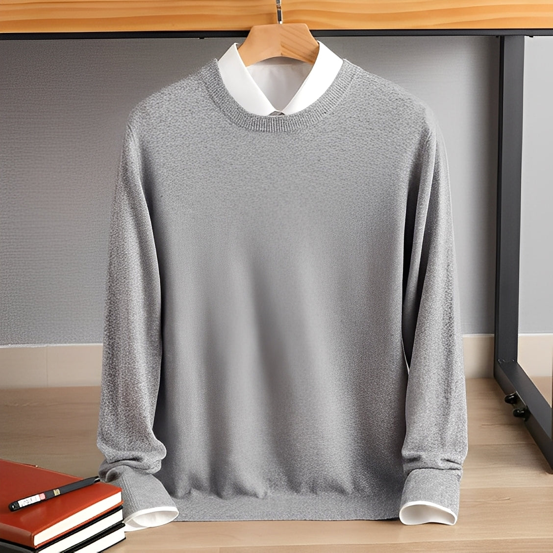 Inigo - Tendance, chandail en cachemire coupe large pour hommes