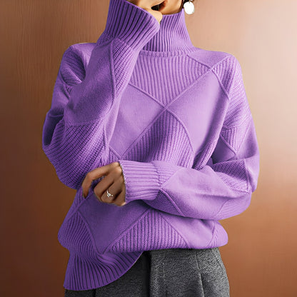 Morgan - Pull en cachemire pour femmes au style raffiné avec col roulé