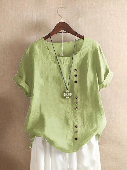 Katherine - Comfortable short-sleeved blouse for women