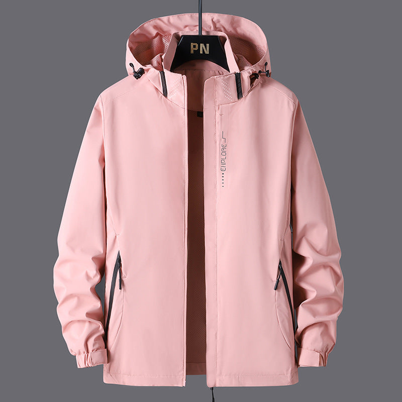 Reece - Manteau Shell Mixte Stylé avec Capuche