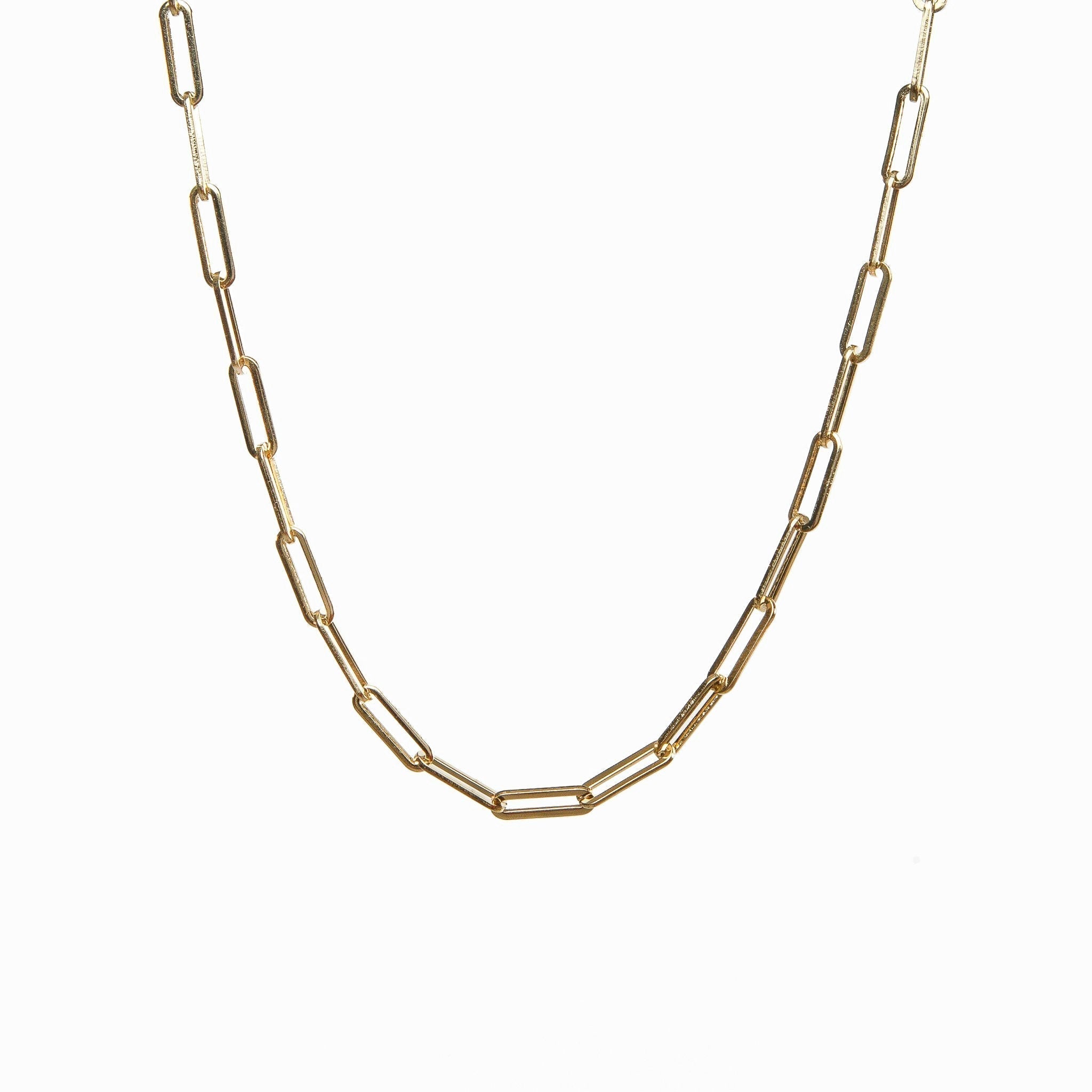 Elisa – Collier avec maillons dorés