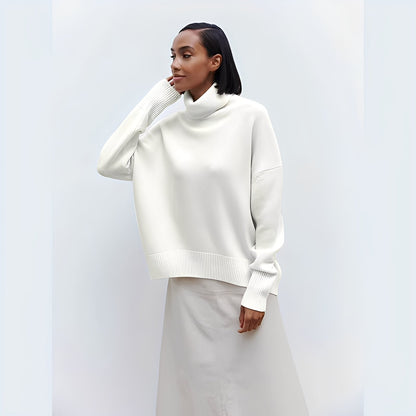 Lucinde - Oversized women's sweaters with turtleneck for winter