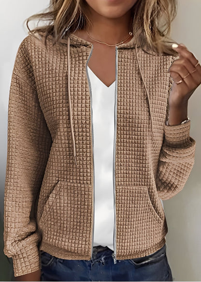 Katherine - Cardigan élégant avec capuche et poches pour femmes
