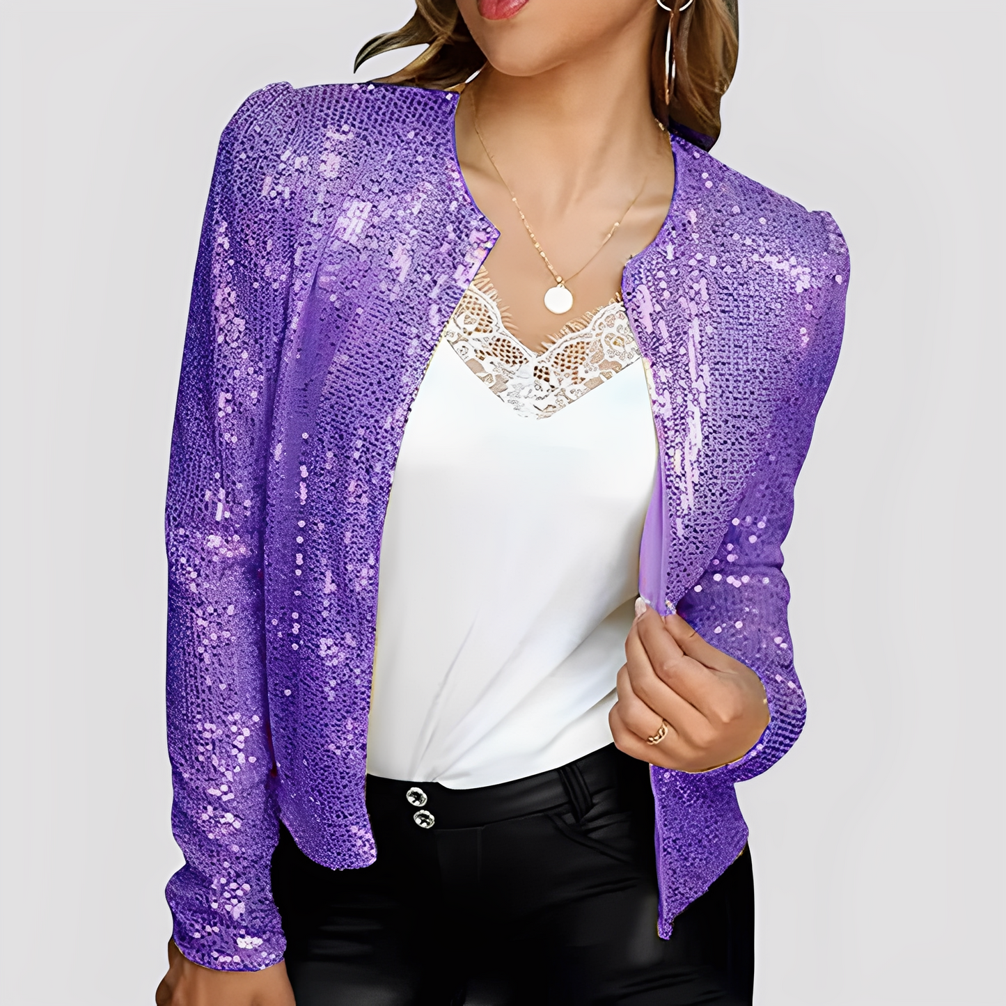 Shannen - Blazer chic avec sequins pour femmes